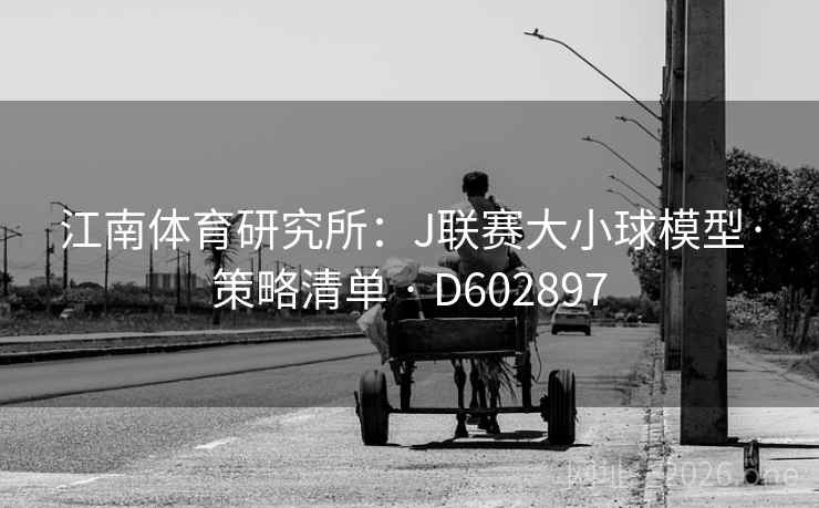江南体育研究所：J联赛大小球模型·策略清单 · D602897