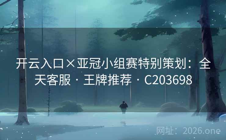 开云入口×亚冠小组赛特别策划：全天客服 · 王牌推荐 · C203698